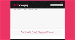 Desktop Screenshot of gpsmanaging.com