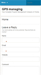Mobile Screenshot of gpsmanaging.com
